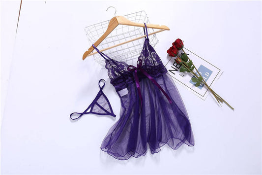 Imported Butterfly Open Crotch Mesh Net Lingerie