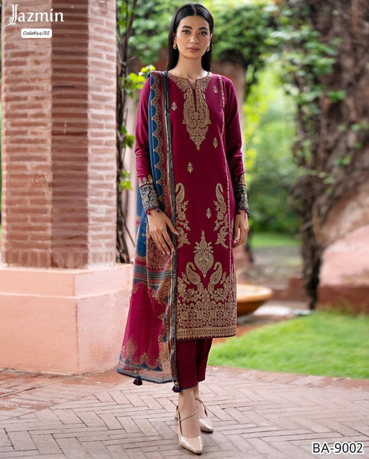 Women Unstitched Dhanak Fabric