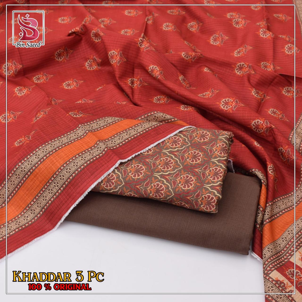 Bin Saeed - Khaddar 3PC COLLECTION ‘ 25