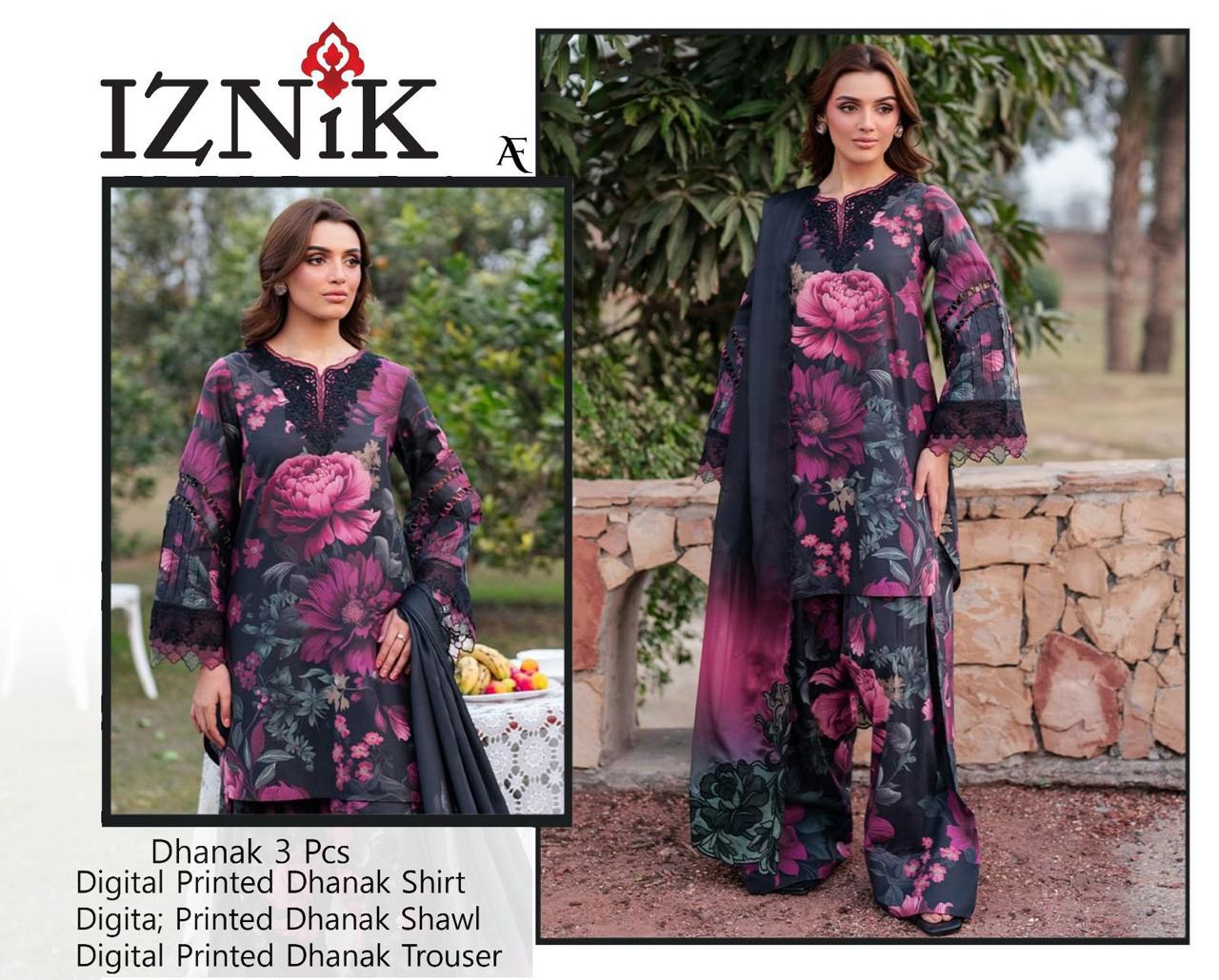 DHANAK Embroidery WITH DIGITAL WOOL SHAWL