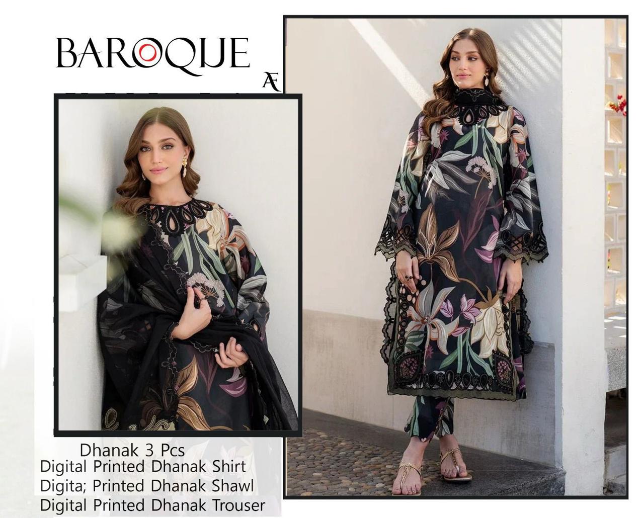 DHANAK collection - Digital printed Dhanak duppta