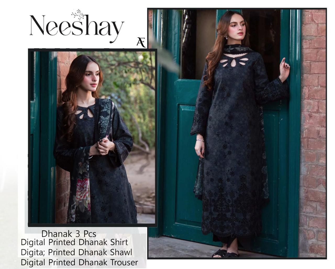 DHANAK Embroidery WITH DIGITAL WOOL SHAWL