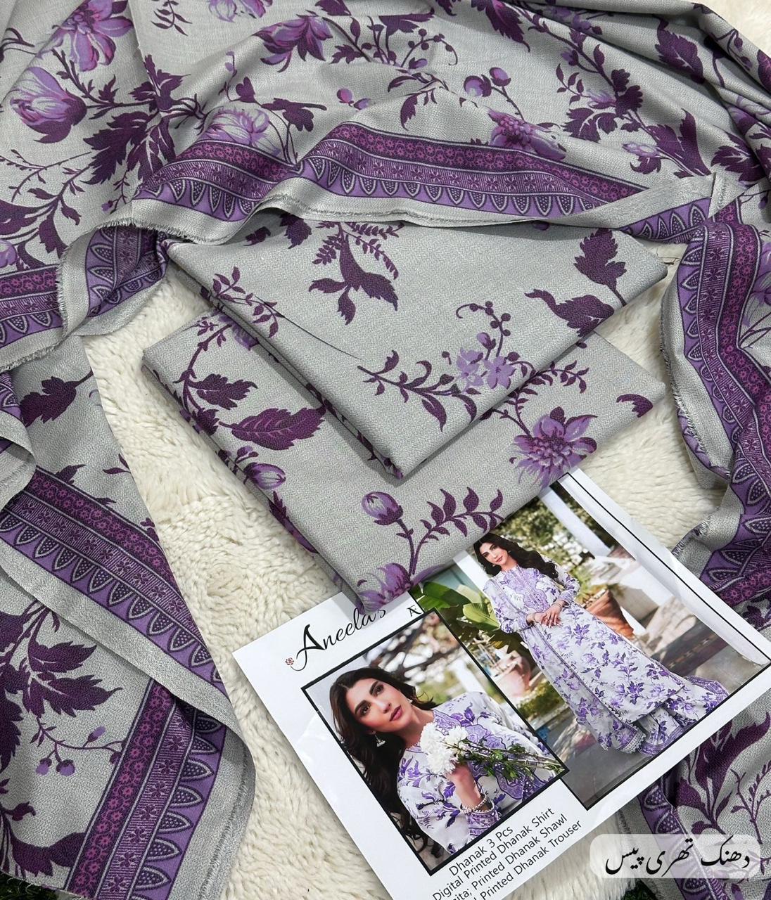 DHANAK collection - Digital printed Dhanak duppta