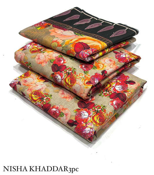 NISHA PRINTED 3PC - Printed 3pc ALLOVER Collection