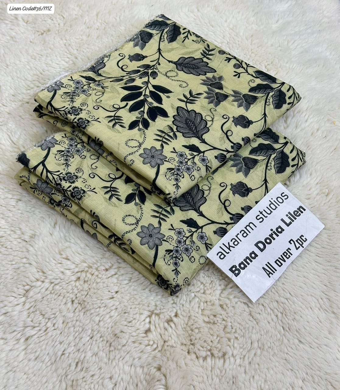 ALAKRAM STUDIO DIGITAL PRINT BANA DORA LINEN 2PC