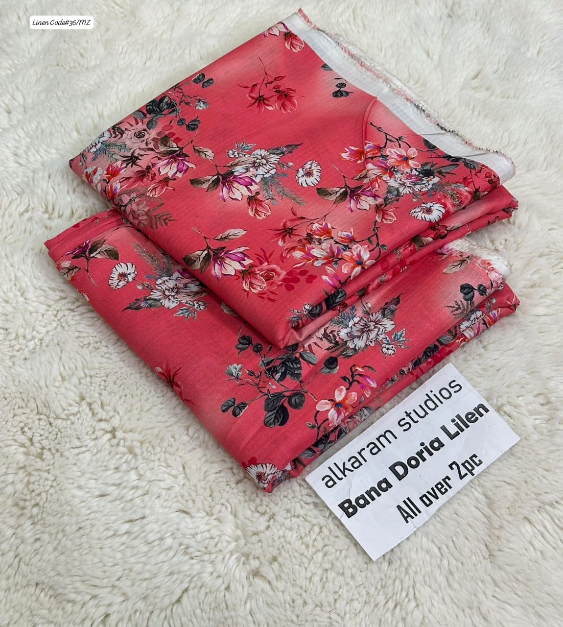ALAKRAM STUDIO DIGITAL PRINT BANA DORA LINEN 2PC
