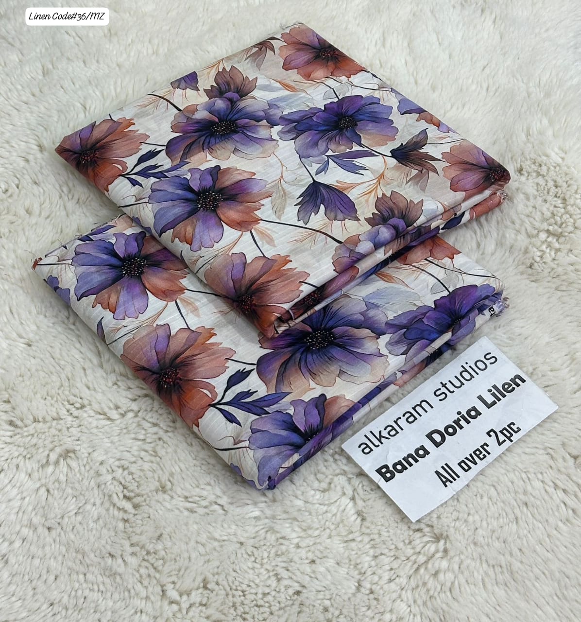 ALAKRAM STUDIO DIGITAL PRINT BANA DORA LINEN 2PC