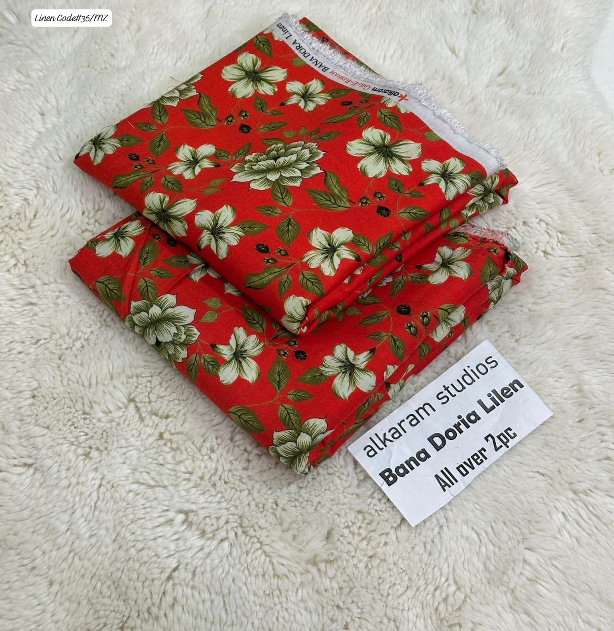 ALAKRAM STUDIO DIGITAL PRINT BANA DORA LINEN 2PC
