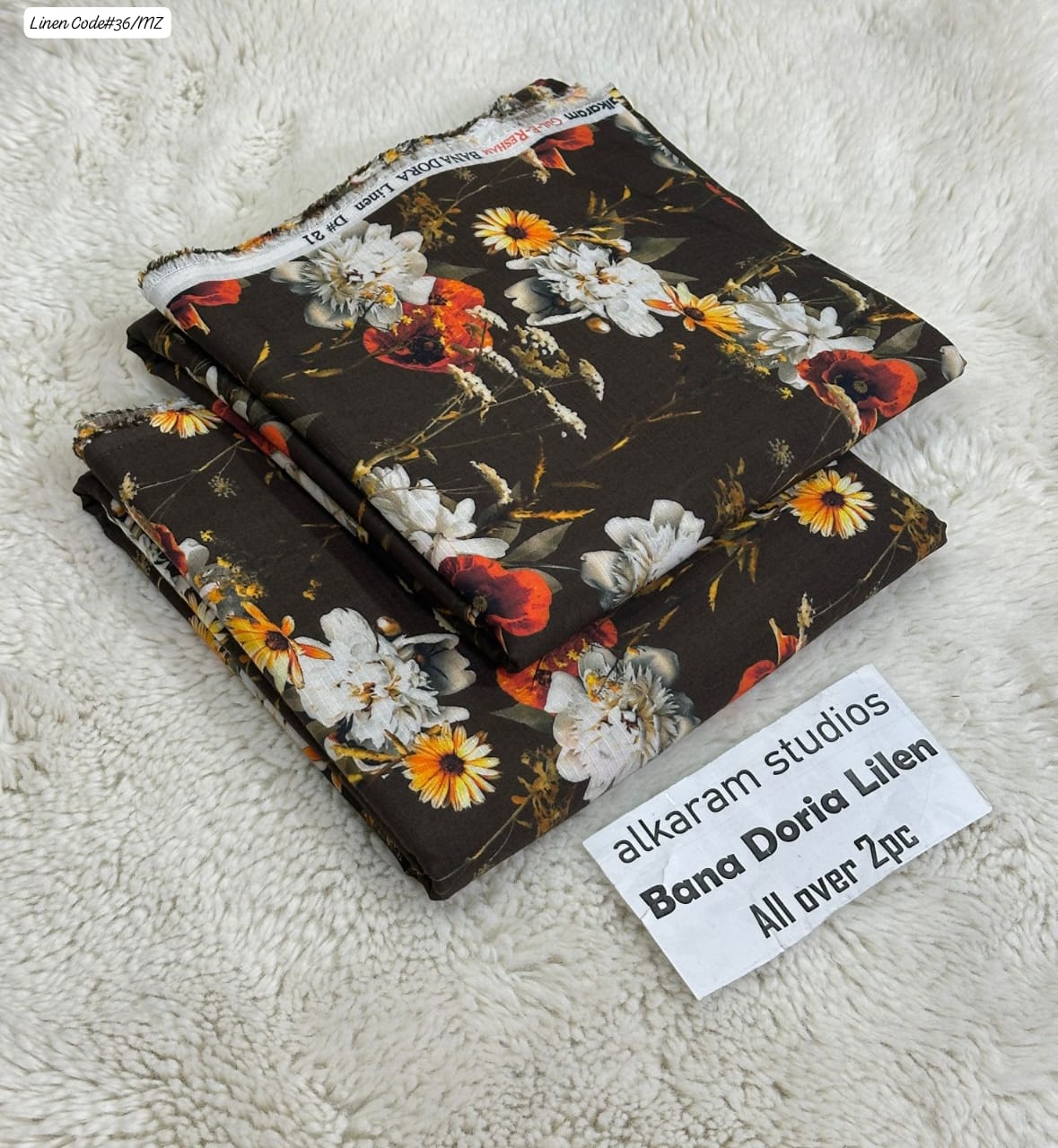ALAKRAM STUDIO DIGITAL PRINT BANA DORA LINEN 2PC