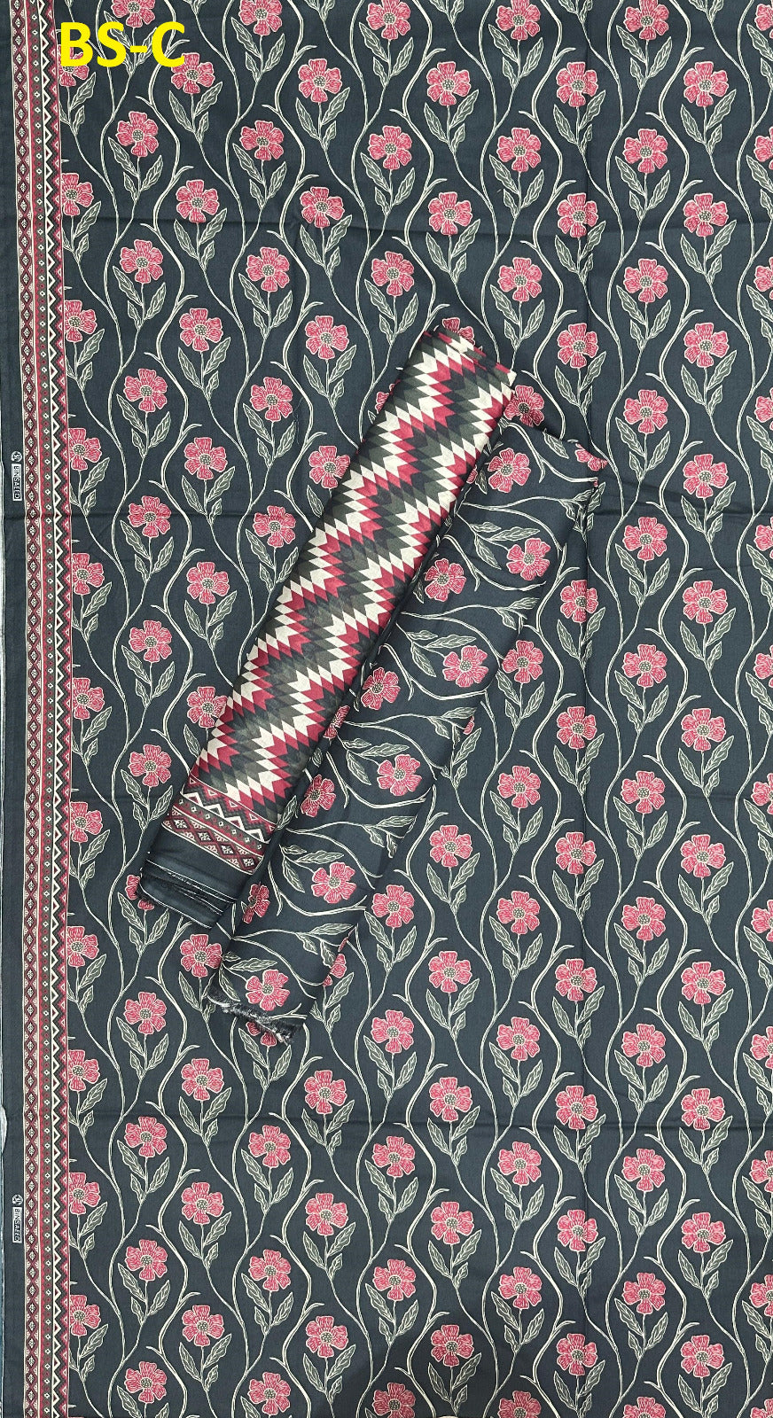 EXCLUSIVE BIN SAEED DIGITAL PRINTED COTTON UNSTITCHED COLLECTION 2025