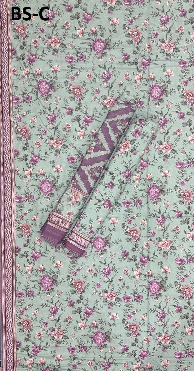 EXCLUSIVE BIN SAEED DIGITAL PRINTED COTTON UNSTITCHED COLLECTION 2025