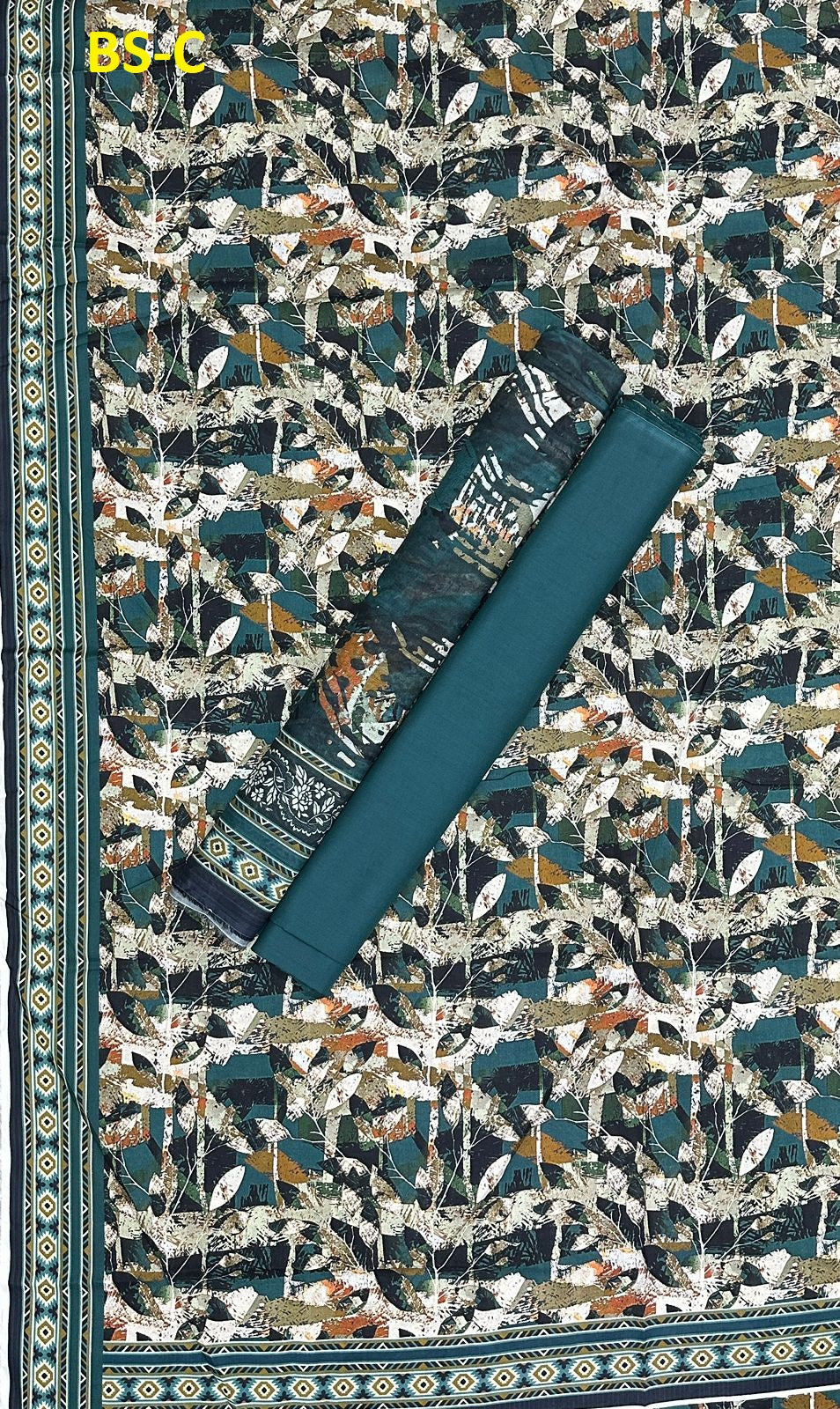 EXCLUSIVE BIN SAEED DIGITAL PRINTED COTTON UNSTITCHED COLLECTION 2025