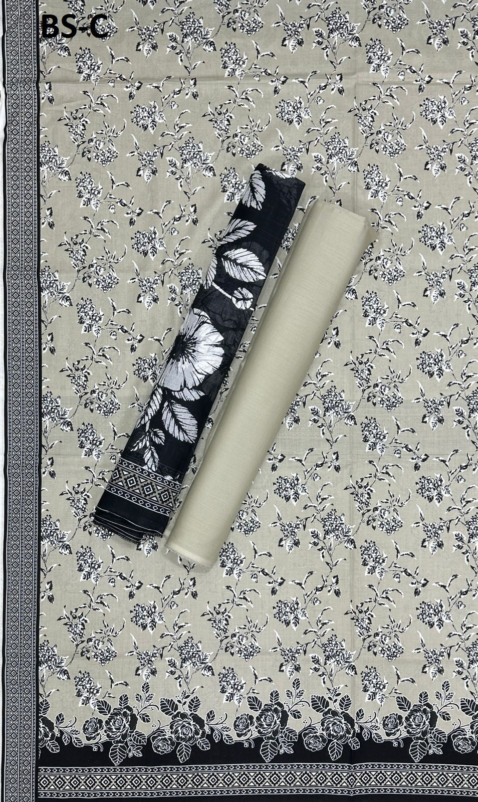 EXCLUSIVE BIN SAEED DIGITAL PRINTED COTTON UNSTITCHED COLLECTION 2025