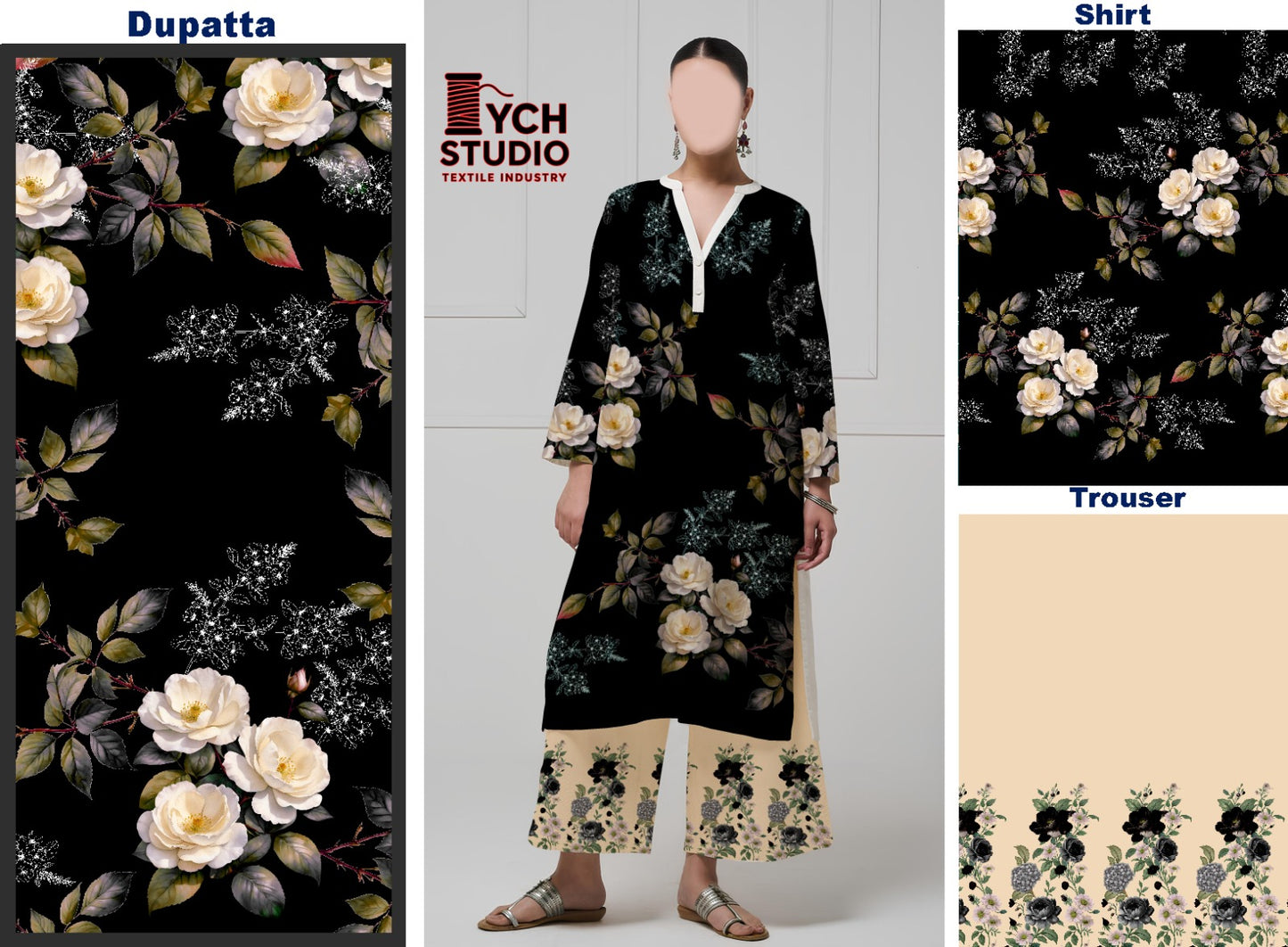 2 Pc Un Stitched Women Suits