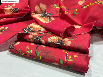 Women High Quality Unstitched Silk