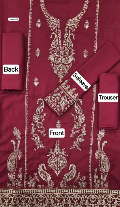 Women Unstitched Dhanak Fabric