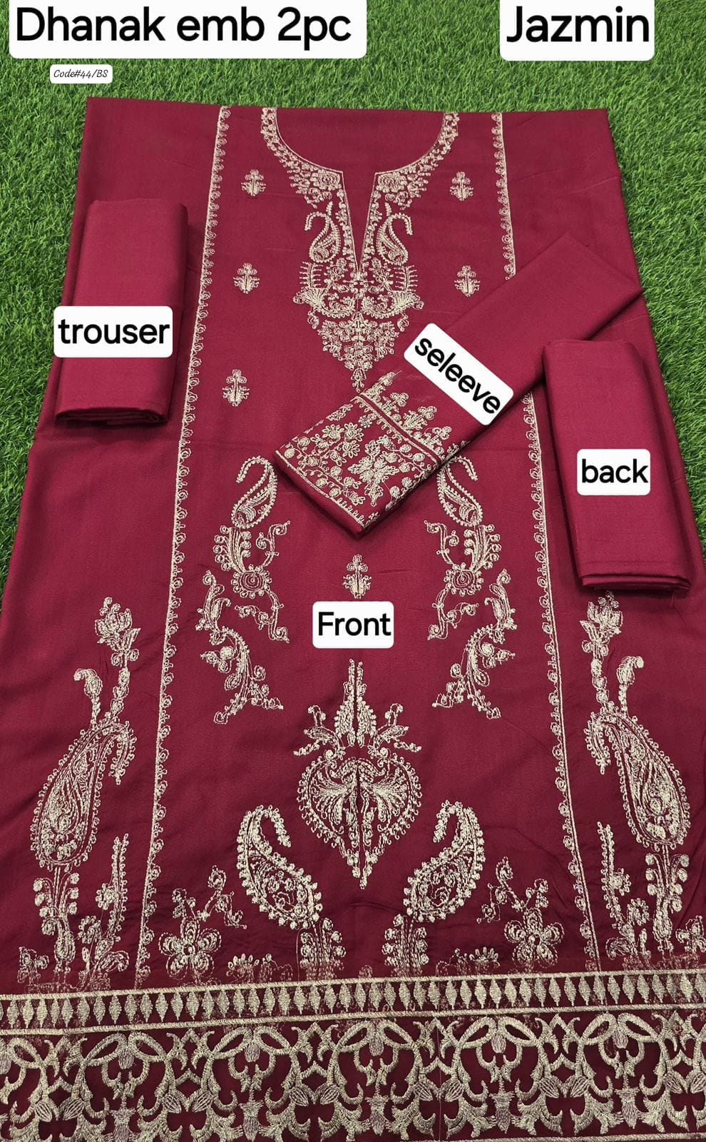 Women Unstitched Dhanak Fabric