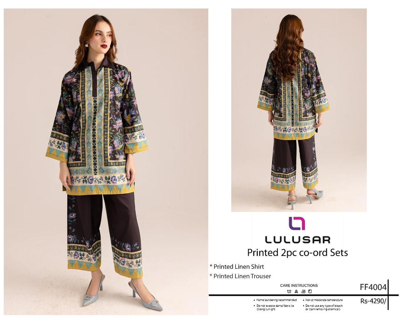 LULUSAR Hit Code Design Co-ord sets