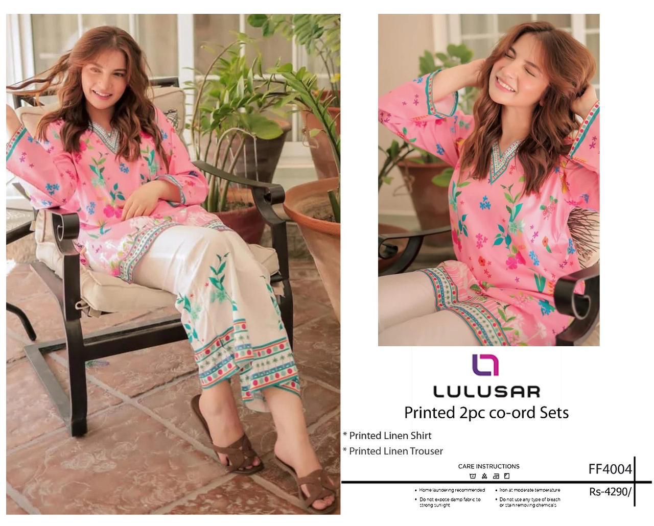 LULUSAR Hit Code Design Co-ord sets