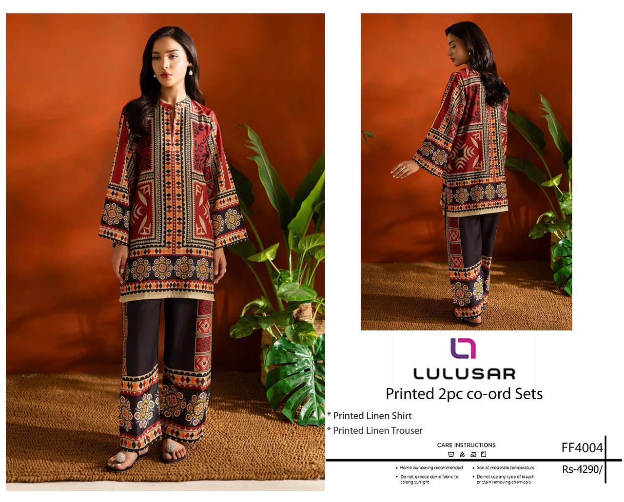 LULUSAR Hit Code Design Co-ord sets