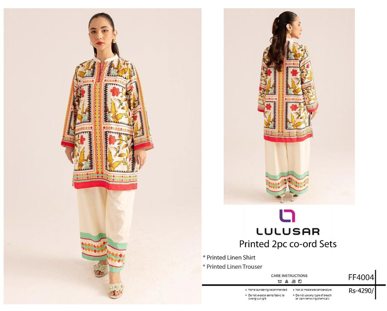 LULUSAR Hit Code Design Co-ord sets