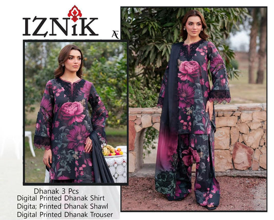 DHANAK Embroidery WITH DIGITAL WOOL SHAWL