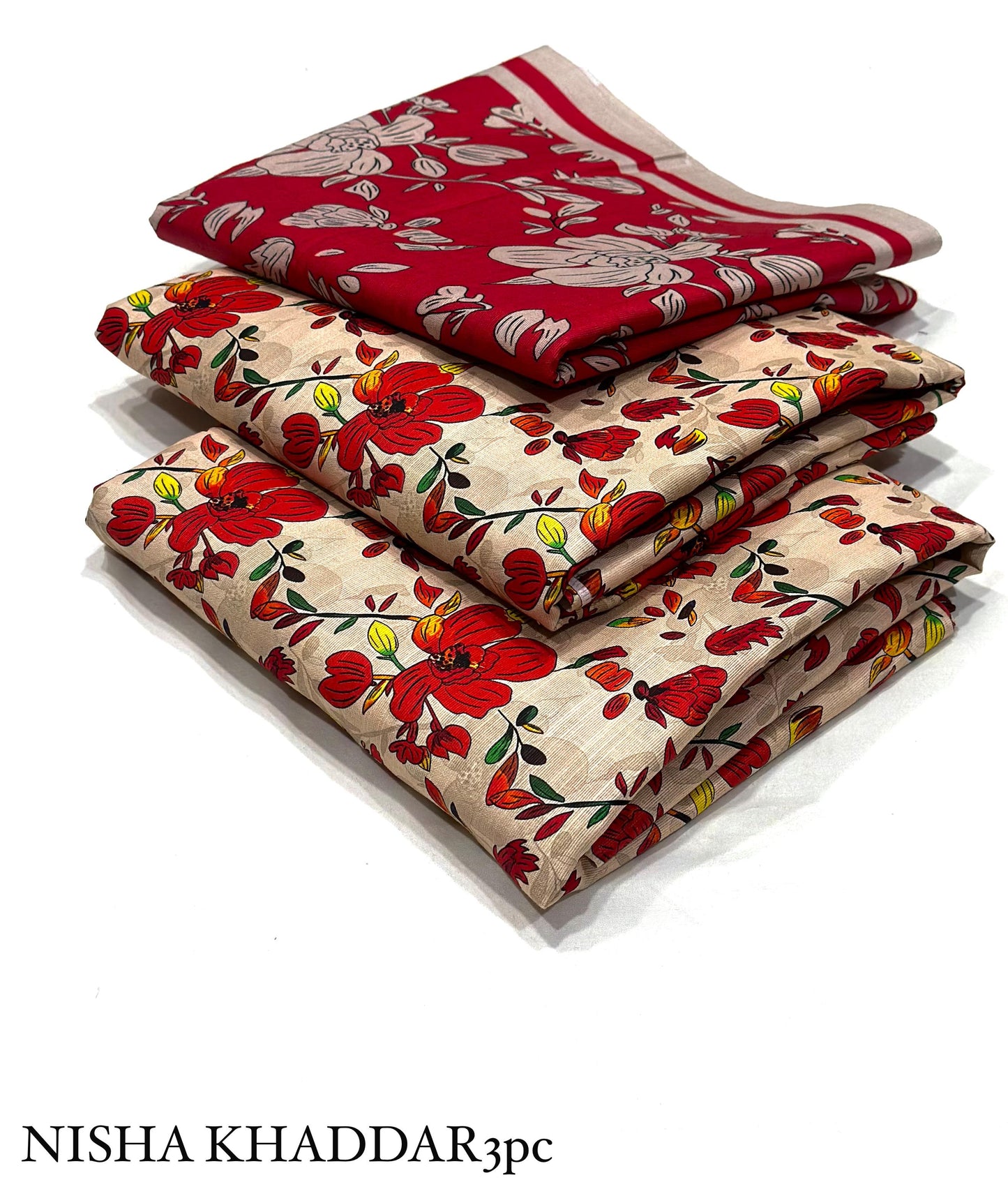 NISHA PRINTED 3PC -  Printed 3pc ALLOVER Collection