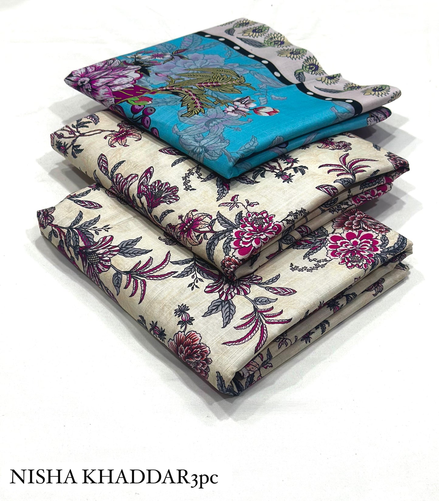 NISHA PRINTED 3PC -  Printed 3pc ALLOVER Collection