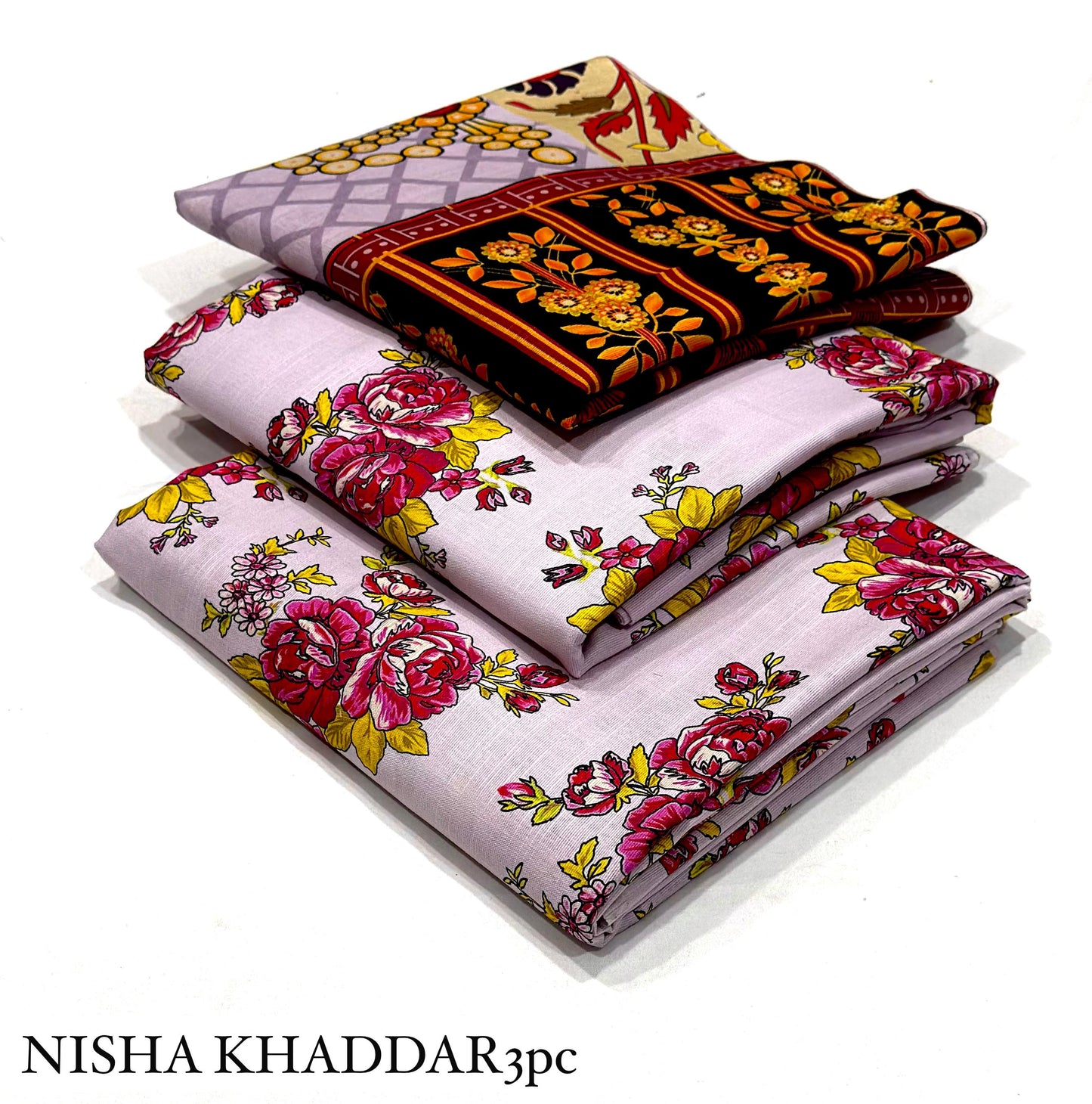NISHA PRINTED 3PC -  Printed 3pc ALLOVER Collection