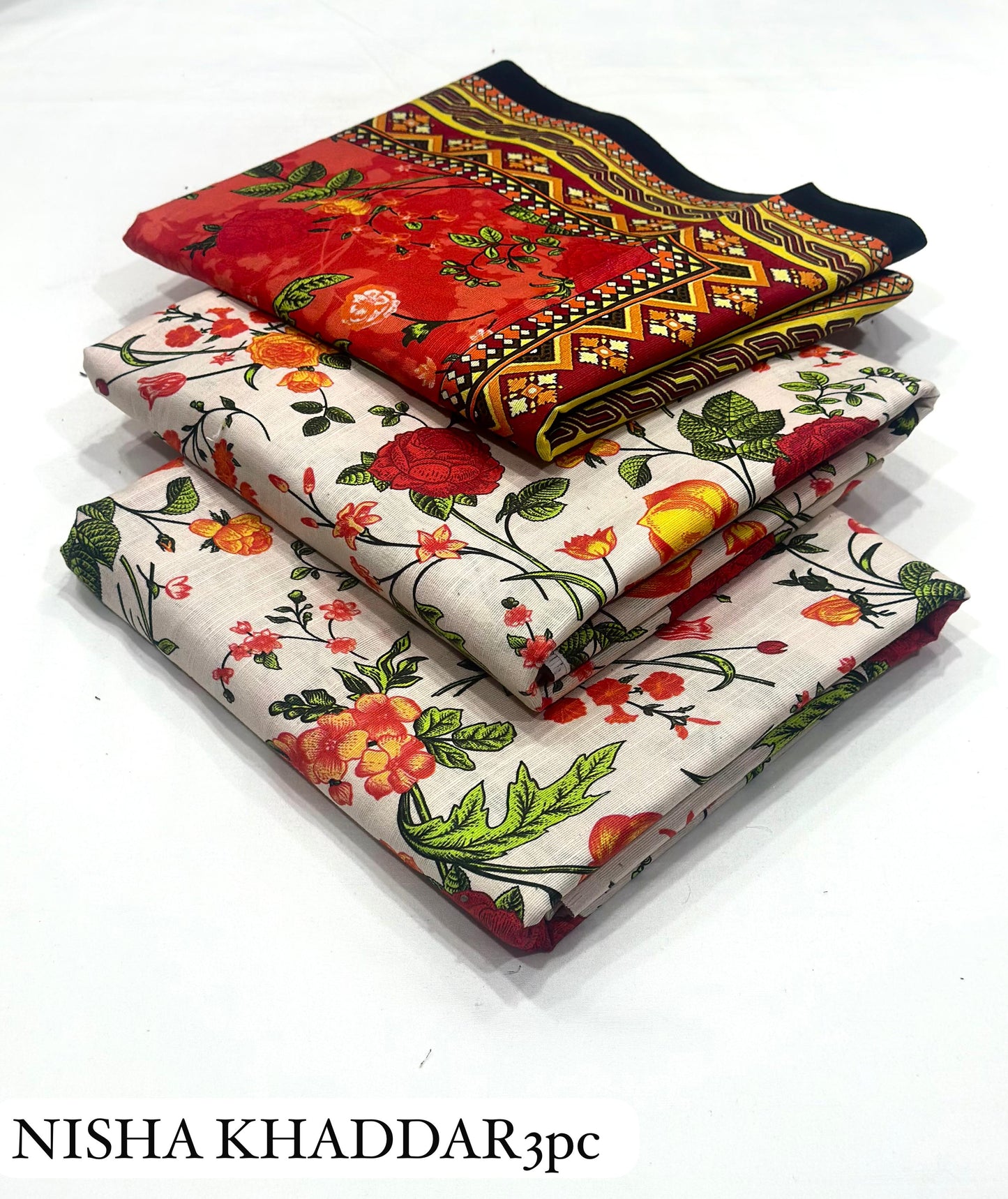 NISHA PRINTED 3PC -  Printed 3pc ALLOVER Collection