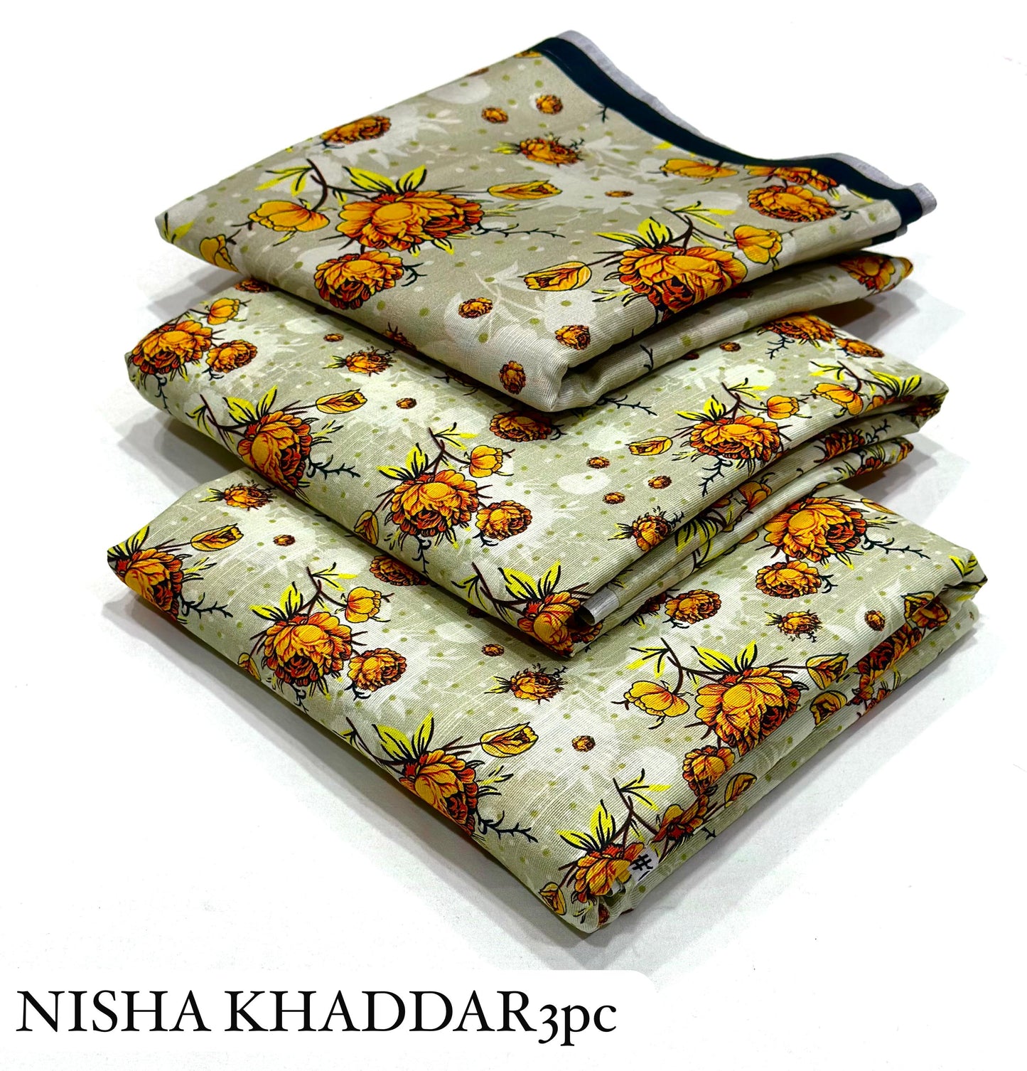 NISHA PRINTED 3PC -  Printed 3pc ALLOVER Collection