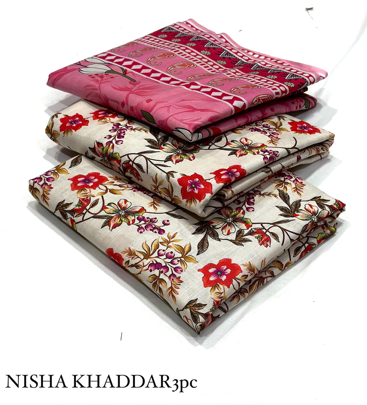 NISHA PRINTED 3PC -  Printed 3pc ALLOVER Collection