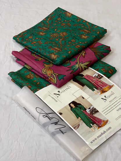 Women Unstitched Chiffon, Organza & Silk 23 Colors Available