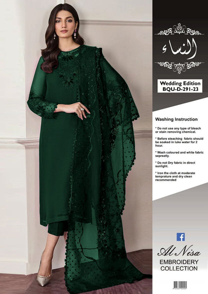 Women Unstitched Chiffon, Organza & Silk 23 Colors Available
