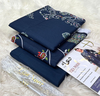 MIX BRAND DHANAK 2PC EMBROIDED