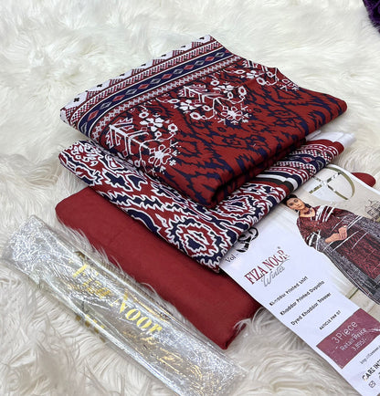 MIX BRAND DHANAK 2PC EMBROIDED