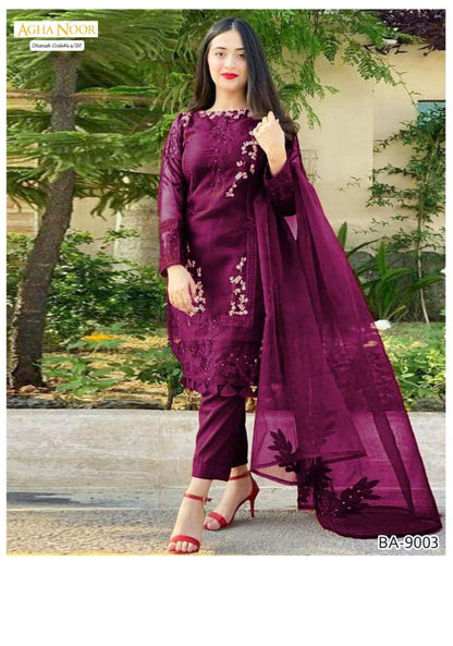 MIX BRAND DHANAK 2PC EMBROIDED