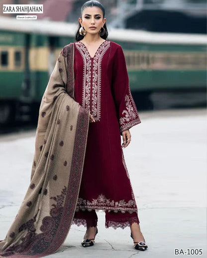 MIX BRAND DHANAK 2PC EMBROIDED