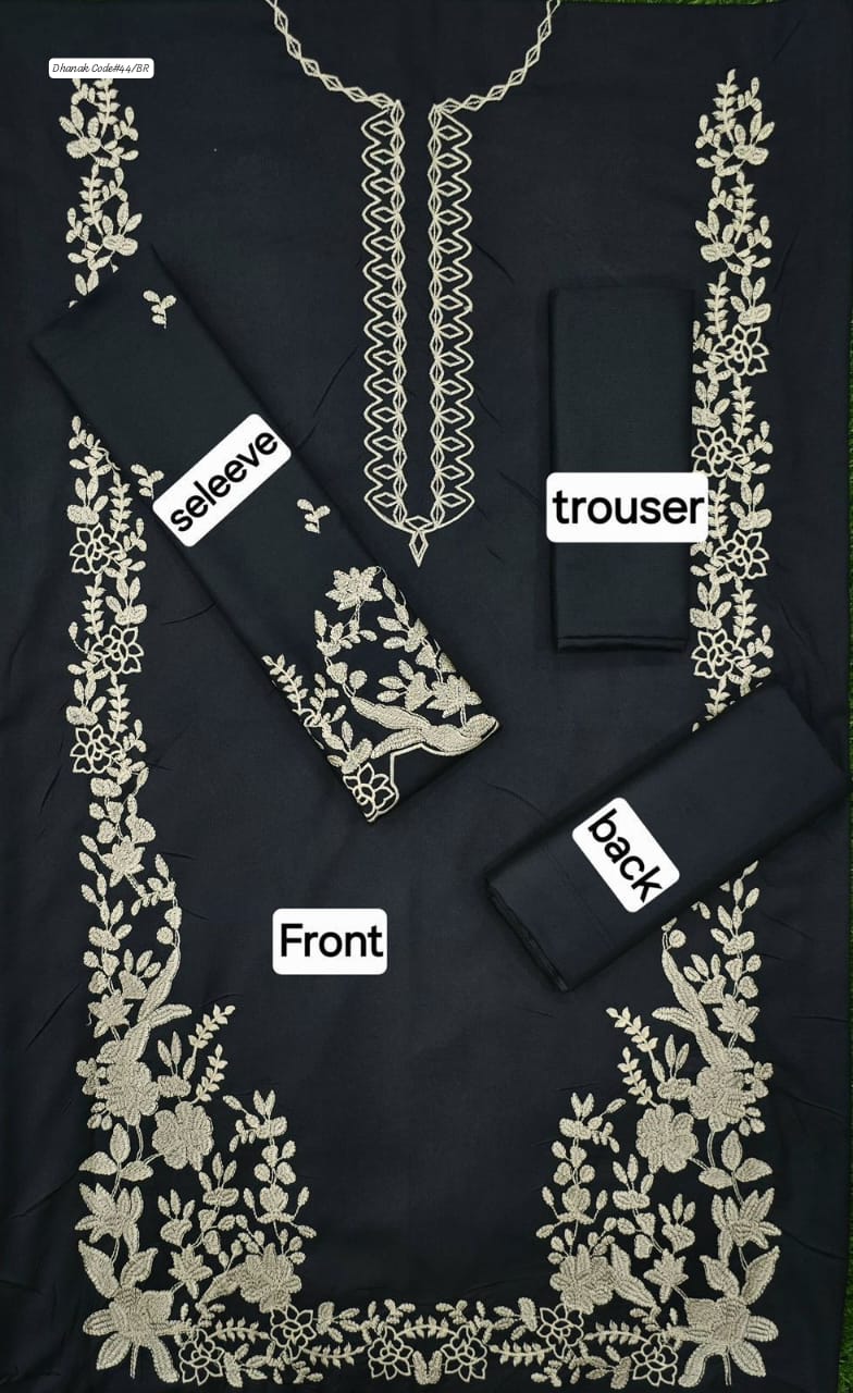 MIX BRAND DHANAK 2PC EMBROIDED