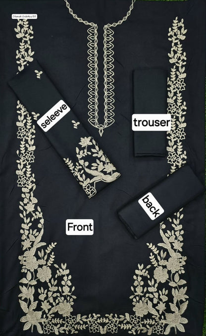MIX BRAND DHANAK 2PC EMBROIDED