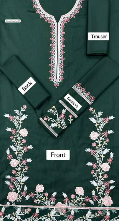 MIX BRAND DHANAK 2PC EMBROIDED