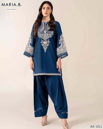 MIX BRAND DHANAK 2PC EMBROIDED