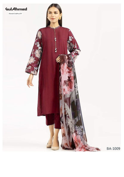 MIX BRAND DHANAK 2PC EMBROIDED