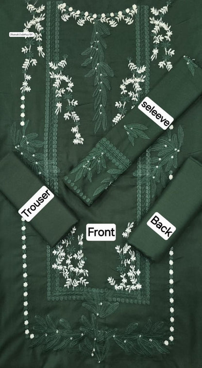 MIX BRAND DHANAK 2PC EMBROIDED