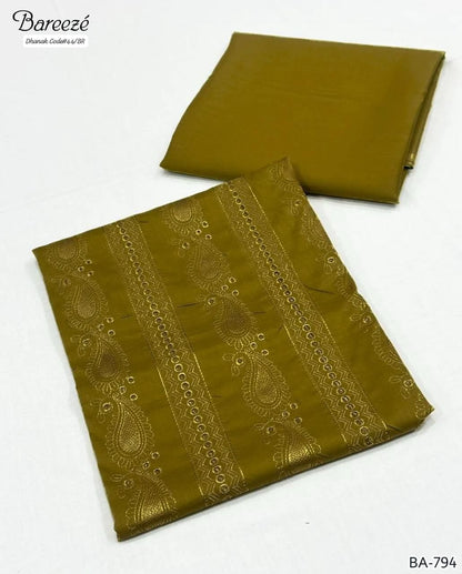 MIX BRAND DHANAK 2PC EMBROIDED