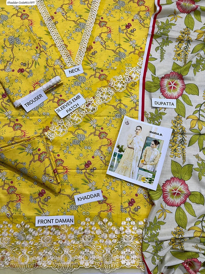 KHADDAR 3PC DIGITAL PRINT