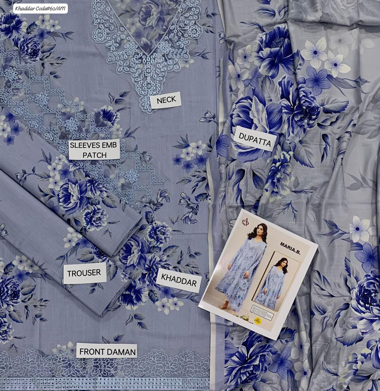 KHADDAR 3PC DIGITAL PRINT