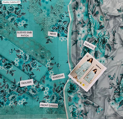 KHADDAR 3PC DIGITAL PRINT