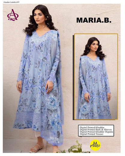 KHADDAR 3PC DIGITAL PRINT