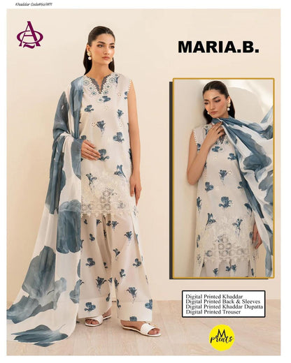 KHADDAR 3PC DIGITAL PRINT